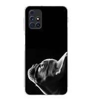 PrintiFy Samsung Galaxy M31s ile Uyumlu Köpek 1 Kamera Korumalı Şeffaf Kılıf