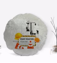 BK Gift Kişiye Özel İsimli İnşaat Mühendisi Tasarımlı Dekoratif Kırlent Yastık-2
