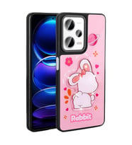 Xiaomi Redmi Note 12 Pro Plus 5G Uyumlu Kılıf Parlayan Kabartmalı İkonik Figürlü Zore Amas Silikon Kapak