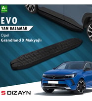 S-Dizayn Opel Grandland X Makyajlı Hybrid Evo Siyah Yan Basamak 183 Cm 2021-2024 A+ Kalite