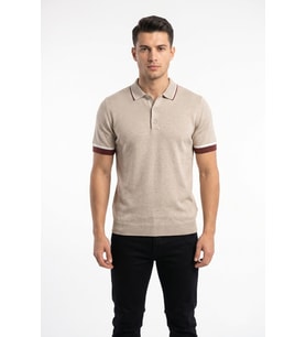 Erkek Polo Yaka Kısa Kollu Triko Tişört Regular Kalıp BGL-ST05559