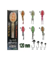 SİLİKON AHTAPOT AQUASALTY Enzo Soft Swim Calamari120mm + Jig Head RENK:01