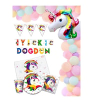 Çıtıpıtıstore Unicorn Konseptli Doğum Günü Seti Kız Çocuk Doğum Günü Balon Seti