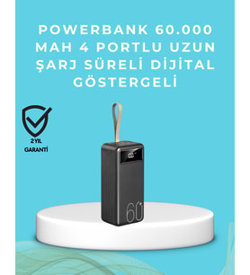 Northcity Portatif Güç Kaynağı Powerbank - Seyahat ve Kamp İçin 4 Çıkışlı Şarj Çözümü