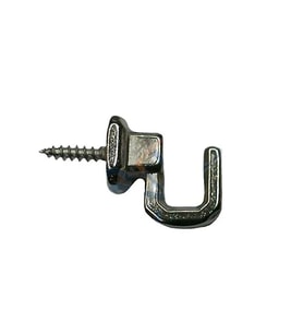 Vidalı Kanca, Askı Küçük - 15x18mm, Nikel - 100 Adet