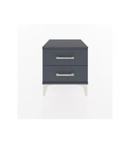 Hyperion Komodin 2 Çekmeceli 44x44x48 Antrasit-Antrasit