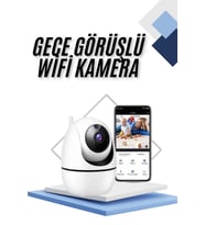 Kablosuz Wifi Destekli Akıllı Güvenlik Kamerası Hareket Sensörlü
