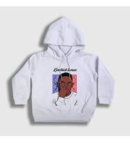 Presmono Unisex Çocuk Beyaz Poster Kendrick Lamar Kapüşonlu Sweatshirt 369212tt
