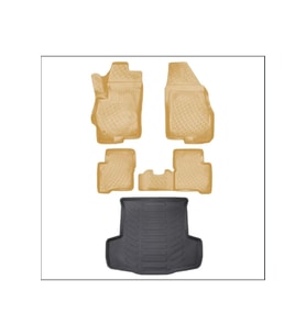 Volvo XC60 2023 Bagaj Havuzu + Bej 3D Paspas