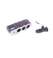 Oto Çakmaklık Çoklayıcı 3'lü Çakmak Soketi 1 USB Girişi