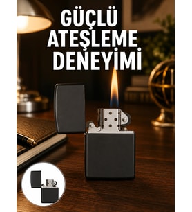 Çakmak Parlak Siyah Doldurulabilir Hedyelik Eşya Yeni Nesil