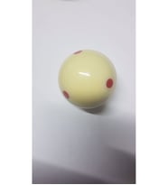 61,5MM BENEKLİ BİLARDO TOPU - BENEKLİ ÜÇ TOP BEYAZ TEK TOP