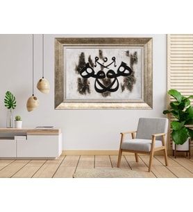 Gümüş Çerçeveli dekoratif Tablo as813