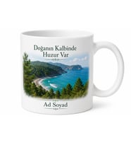 Bartın Deniz ve Doğa Temalı Kupa Bardak Özel Tasarım Hediye
