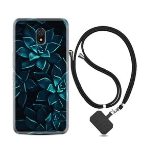Xiaomi Redmi 8A 8 Pro 9C 9T 10C 11T Pro Kılıf Boyun Askılı Silikon Mistik Çiçekler 1650