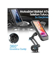 Gidon Bağlantılı Su Geçirmez Mıknatıslı Motorsiklet Telefon Tutucu