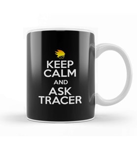 Keep Calm And Ask Tracer Overwatch Kupa Bardak Porselen