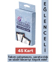 Eğlenceli Aile Arkadaş Okul Sosyalleşme Yaratıcılık Sözel Beceri Gelişimi Oyun Banned-Uzay 45 Kart