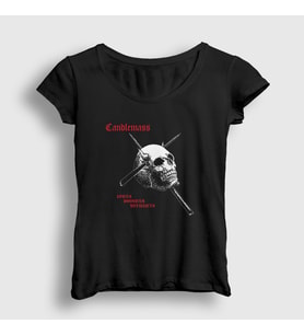Presmono Kadın Siyah Epicus Candlemass T-Shirt 438248tt