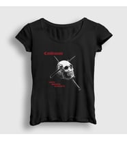 Presmono Kadın Siyah Epicus Candlemass T-Shirt 438248tt