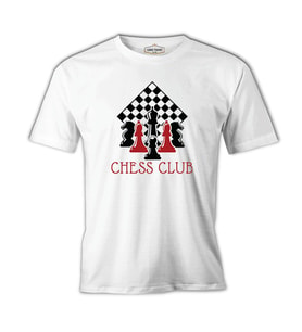Satranç - Kulüp Beyaz Erkek Tshirt
