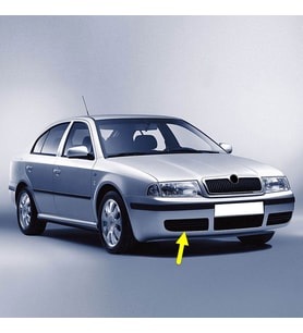 Skoda Octavia A4 2001-2009 Ön Tampon Sağ Kapak Izgarası 1U0807368B