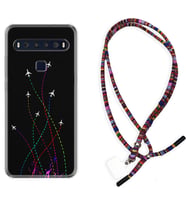 TCL 10L 10 Plus 10SE 20E 20SE 30 L7 Kılıf Boyun Asklı Rasta Silikon Line Planet 1736