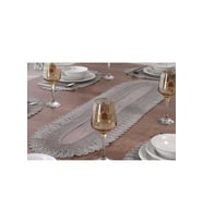 Amerikan Servis Çeyizlik Tek Runner-çeyiz Runner Set, Sehpa Üstü Runner Gri Runner (Çok Renkli)