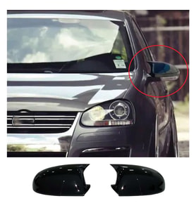 Vw Golf Mk5 Batman Yarasa Ayna Kapağı Piona Black ABS 2003 2004 2005 2006 2007 2008 2009