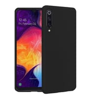 Samsung Galaxy A50 İçi Kadife Silikon Kılıf Siyah