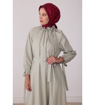 Etnik Desen %100 Twill İpek Eşarp BE22