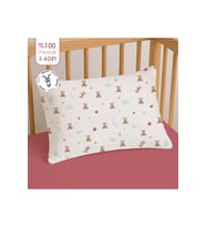 %100 Pamuklu Fermuarlı Bebek Yastık Kılıfı 35x45 ( 2 Adet )