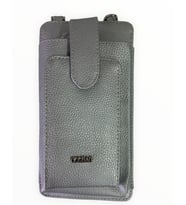 Ollbag OL-2037 Kadın Zincir Askılı Mini Çanta Cüzdan (Açık Gri)