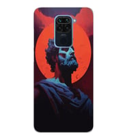 Xiaomi Redmi NOTE 9 Uyumlu Aristoteles Tasarımlı Şeffaf Telefon Kılıfı