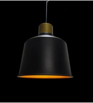 MYLİGHTS RETRO RUSTİK METAL SARKIT AVİZE KONİK METAL AVİZE (Siyah)