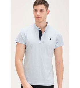 T8560 DEWBERRY T-SHIRT-MAVİ