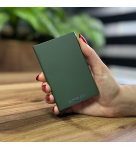 Mekanizmalı Kartlık Rfid Korumalı Alüminyum Otomatik Mekanizmalı Kredi Kartlık Renkli Mat Haki