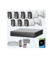 Provzen Dahua 7 Kameralı Full HD Fullcolor Mikrofonlu Güvenlik Kamerası