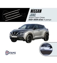 Nissan Juke Krom Cam Çıtası 4 Prç. 2021-2025 Arası P. Çelik
