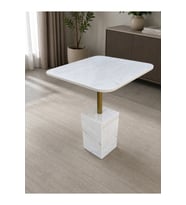 Porselen Sehpa Gold Metal Detaylı