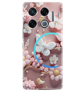 Infinix GT 20 Pro Kılıf Boutique Baskılı Resimli Pembe Kelebekler Pcode -088