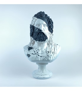 Zeus 'Monochrome' Dekoratif Heykel, Pop Art Roma Yunan Heykelleri