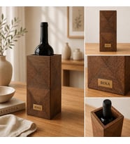 Bina Collection Şaraplık – Dekoratif Şarap Şişesi Standı