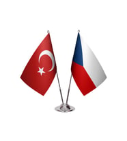 Çekoslavakya İkili Masa Bayrağı