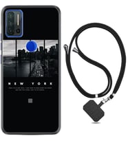 Reeder P13 Blue Max Pro Kılıf Desenli İpli Askılı New York 1612
