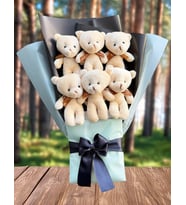 Peluş Ayıcık Buketi Konsept Hediye Ayıcıklı Buket Dogum Gunu Hediyesi Ozur Hediyesi Sevgiliye Eşe