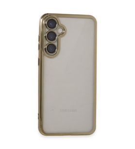 Galaxy S23 Fe Kılıf Lensli Silikon - Gold