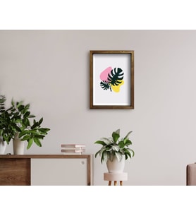BK Home Doğal Masif Ahşap Çerçeveli Tablo 45x65cm-14