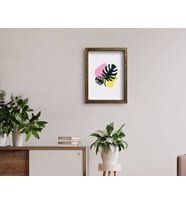 BK Home Doğal Masif Ahşap Çerçeveli Tablo 45x65cm-14