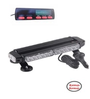 Çakar lamba çift taraflı 30 led kırmızı-kırmızı 12-24v / LAPA523